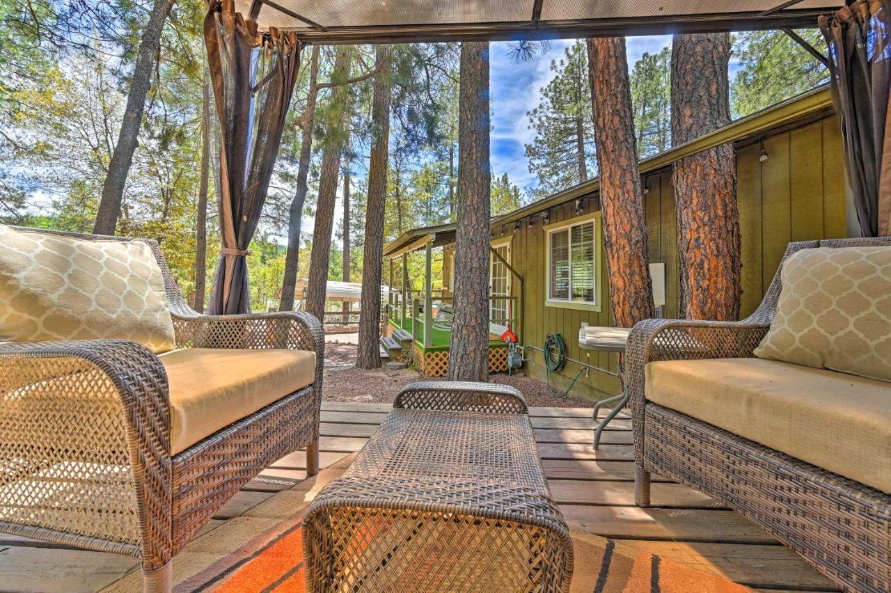 Pine Cabin In The Woods With Yard And Grill! Zewnętrze zdjęcie
